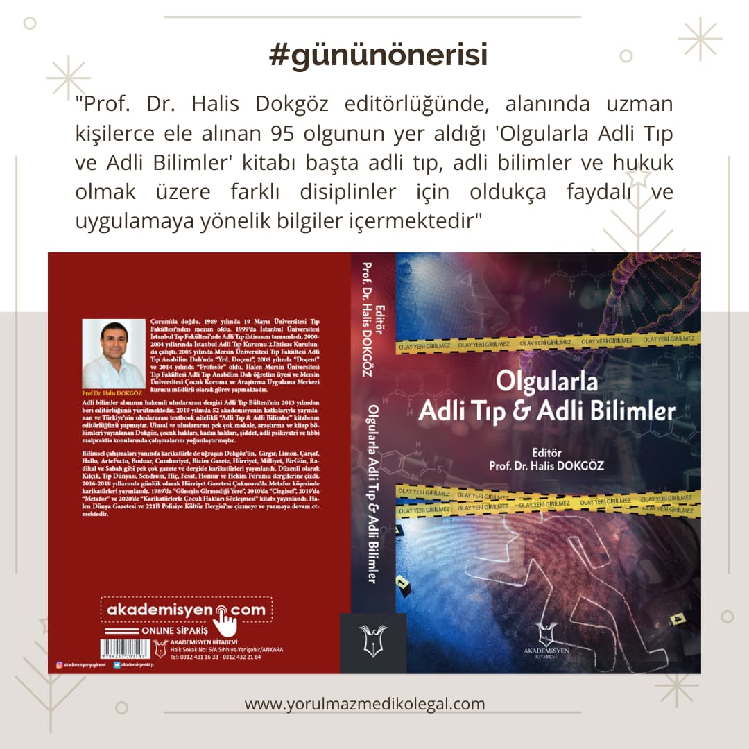 Olgularla Adli Tıp & Adli Bilimler Kitabı
